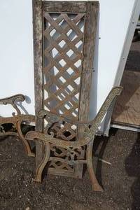 lot 302 image: Cast Iron Bench Components
