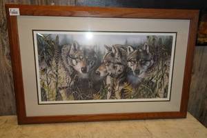lot 99 image: Misty Morning Trio Framed Print by CJ Conner - 182500