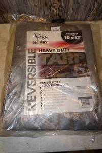 lot 87 image: NEW Big Max Reversible Heavy Duty Tarp - 10 x 12
