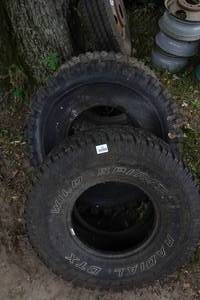 lot 189 image: 3 Mud Truck Tires - Mickey Thompson, Ground Hawg