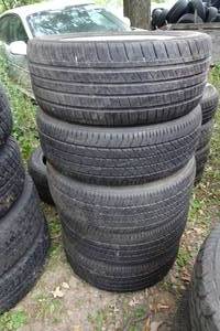 lot 197 image: 18 Rims and Tires for GM Car - Monte Carlo, Etc