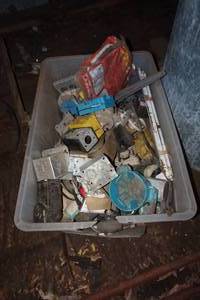 lot 162 image: Assorted Electrical Boxes and Accessories