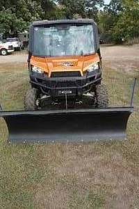 lot 1 image: 2014 Polaris Ranger 900XP with 6 Plow and Full Cab with Heat
