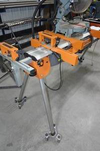 lot 22E image: Port-A-Mate PM7000 Professional Miter Saw Stand with Delta Saw