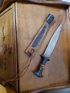 lot 102 image: Primitive Knife with Case