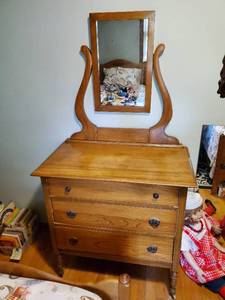 lot 143 image: Dresser with Mirror