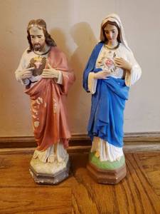 lot 197 image: Two Ceramic Or Similar Material Statues