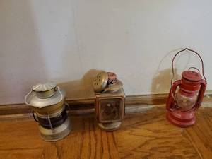 lot 194 image: Three Old Lanterns