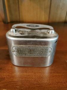 lot 215 image: Old First State Bank Coin Bank