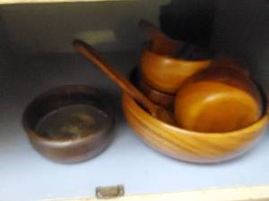 lot 63 image: Wooden Dishes