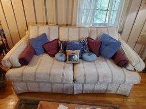 lot 176 image: Couch and Pillows