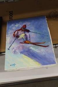 lot 554 image: En El Salto by Nacho De La Vega Signed Painting , Unframed