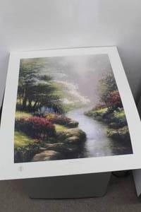 lot 547 image: Petal of Hope - The Garden of Promise II by Thomas Kincade #8223850 Signed&Numbered Print , Unframed