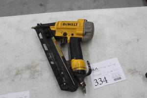 lot 334 image: DeWalt 15-GA Air Finish Nailer