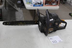 lot 322 image: Poulan PR4218 Pro Gas Chain Saw