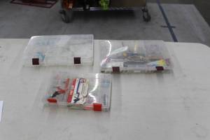 lot 390 image: Lot of (3) Tackle Boxes with Misc. Fishing Tackle