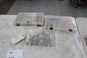 lot 391 image: Lot of (3) Tackle Boxes with Misc. Fishing Tackle