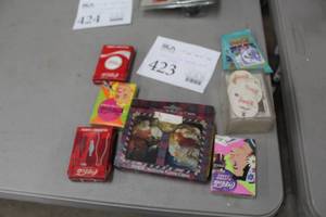 lot 423 image: Lot of  Coca-Cola Playing Cards and Pogz