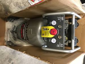 Husky 20 Gal. Vertical Electric-Powered Silent Air Compressor Customer Returns See Terms on Auction
