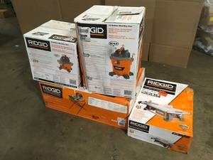 Lot of Assorted Ridgid Power Items Customer Returns See Terms on Auction