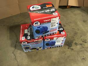 Lot of 3 Assorted B-Air 14 HP Air Mover Blower Fan for Water Damage Restoration Carpet Dryer Floor Home and Plumbing Use in Blue Customer Returns See Terms on Auction