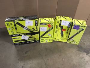 Lot of Assorted Ryobi Leaf Blowers Customer Returns See Terms on Auction