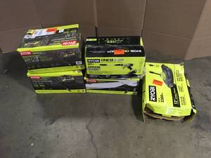 Lot of Mixed Assorted Ryobi Power Items Various Models and Conditions Customer Returns See Terms on Auction