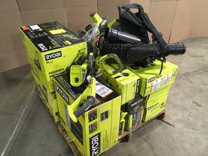 Lot of Mixed Assorted Ryobi Lawn Care Items Various Models and Conditions Customer Returns See Terms on Auction