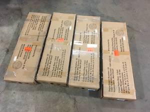 Lot of 4  Assorted Husky Steel Garage Wall Shelf in Black (36 in. W x 9 in. H x 9 in. D)  Customer Returns See Terms on Auction