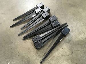 Oz-Post 24 in. Bulk Galvanized Steel Mailbox Post Anchor Customer Returns See Terms on Auction