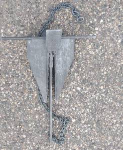 lot 258 image: Vintage Viking Aluminum Boat Anchor.