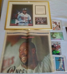 lot 411 image: Kirby Puckett MN Twins Collection.