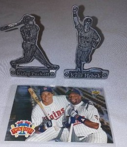 lot 415 image: Hrbek and Puckett Metal Standups, Target.