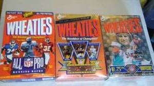 lot 424 image: (3)  Collector Wheaties Boxes, NFL.