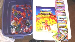 lot 459 image: He-Man Box, Comics, And Accessories.