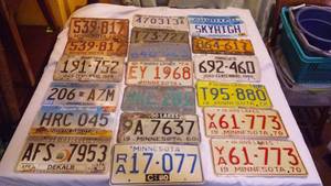 lot 483 image: (20) License Plates  MN And More,