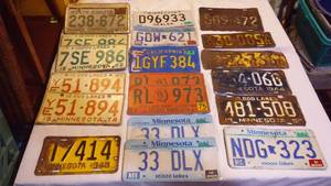 lot 484 image: (20) License Plates  MN And More,