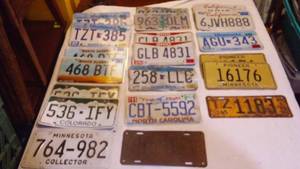 lot 497 image: (20) License Plates  (7) Pairs