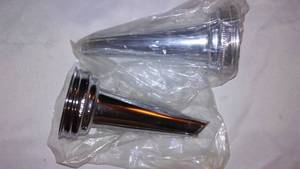 lot 501 image: (2) Vintage Look Oil Funnel Spouts