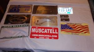 lot 502 image: Promotional License Plates And More