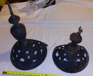 lot 503 image: (2) Parlor Stove Finials