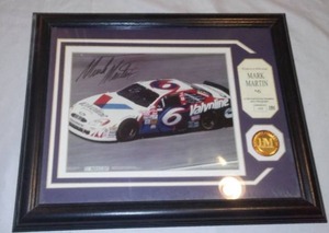 lot 508 image: NASCAR Mark Martin Framed Picture #78