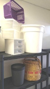 lot 321 image: Covered Storage Organization and More.