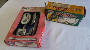lot 323 image: Vintage WFS Goggles and Acro Skates.