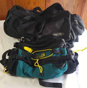 lot 325 image: Rolling Sports Duffle and Hiking Pack.