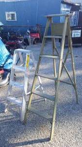 lot 641 image: Keller 4 ft. Aluminum Ladder and More.