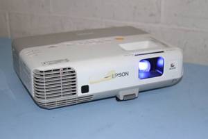 lot 32 image: Epson PowerLite 93 XGA Conference Room  Home Theater HD Projector  Projection System with HDMI