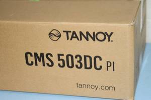 lot 33 image: PAIR of Tannoy CMS 503DC PI 5 Full Range Round Pro Audio Ceiling Loudspeakers  Speakers