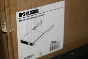 lot 38 image: Middle Atlantic UPS-OL1500R 2RU 1500VA UPS Premium Series Battery Power Back-up System - New - $2,500 Online