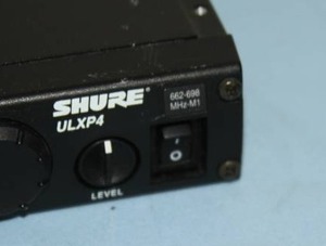 lot 51 image: Shure ULX Professional Wireless Microphone System with Lavalier Mic Transmitter Receiver Antenna & Power Supply